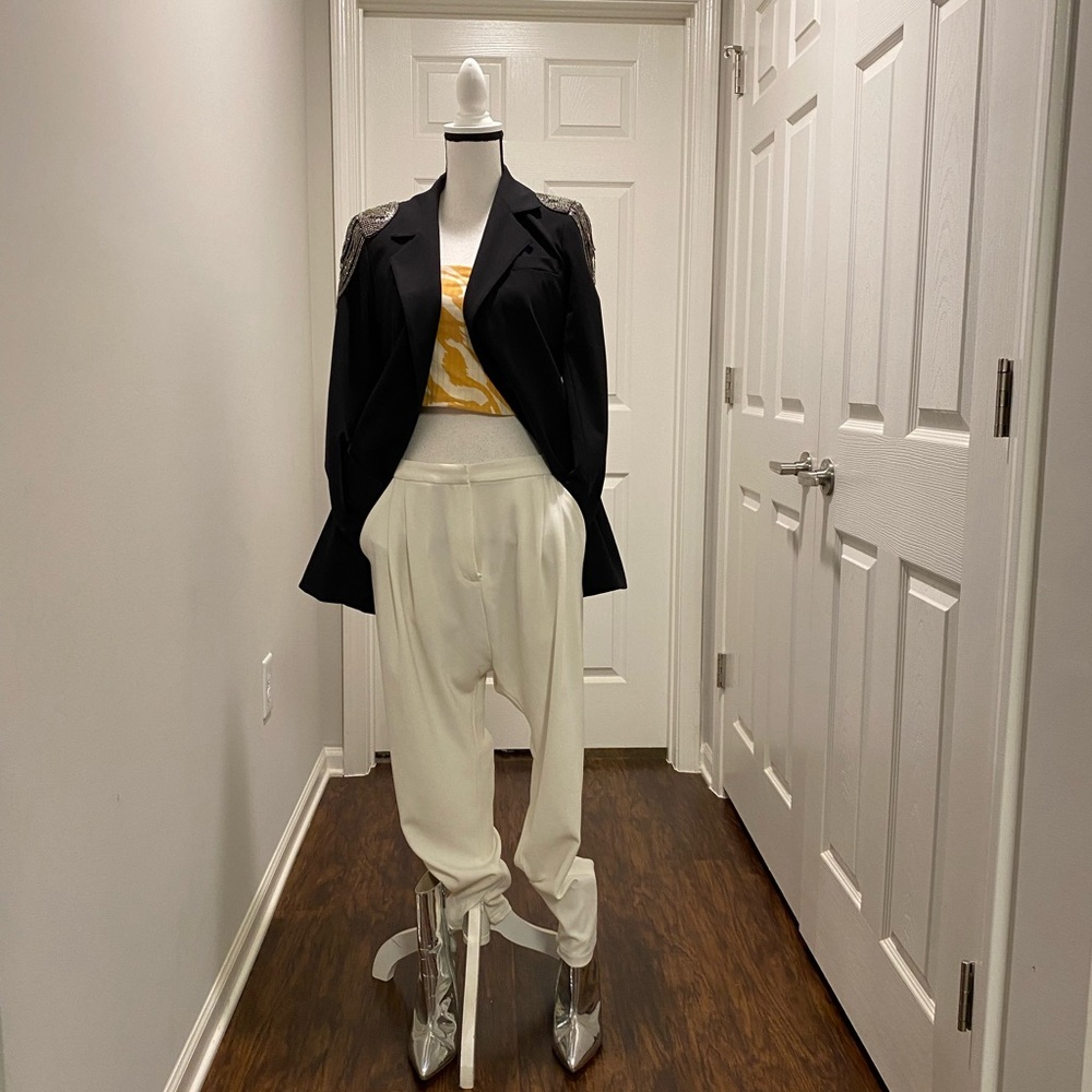 Elegant White Women's Pants